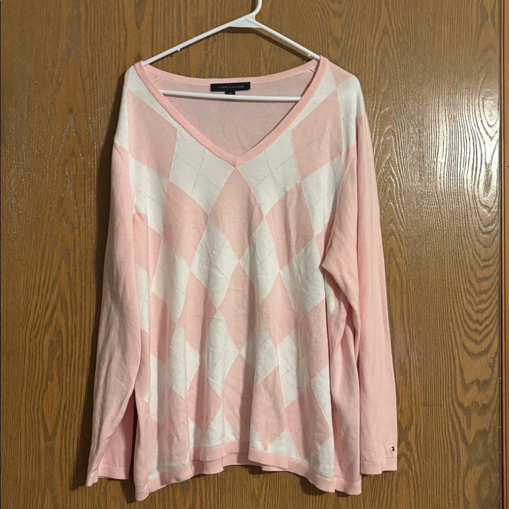 NWOT Tommy Hilfiger Pink Sweater Size 2X